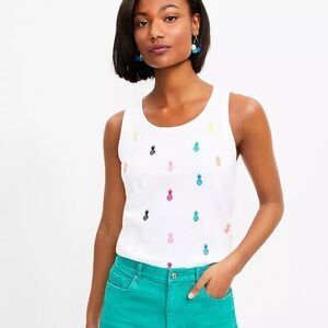 Loft Pineapple Sweater Tank